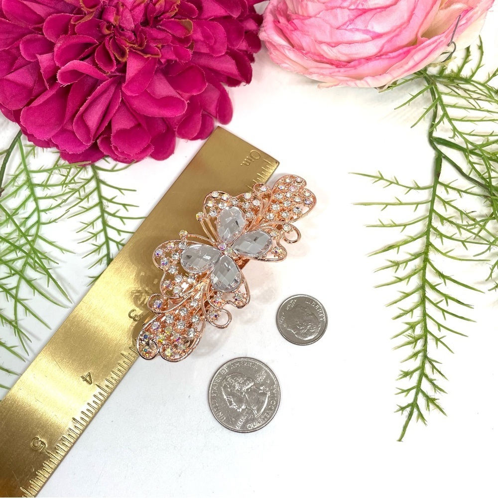 NEW⚜️Butterfly Crystal Embellished Hair Clip - Picture 5 of 5